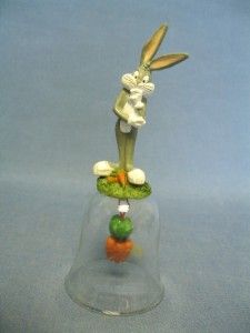 bugs bunny looney tunes glass bell