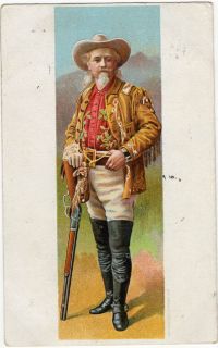 Western Buffalo Bill William Cody Fringed Coat Hat Boots Rifle PM 1908 