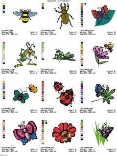 Bugs Insects 4x4 LD Machine Embroidery Designs