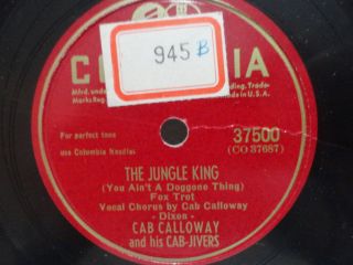 HEAR Cab Calloway The Jungle King 78 rpm Give Me Twenty Nickels For a 