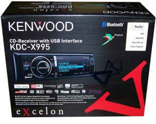 KENWOOD KDC X995 eXcelon Built In Bluetooth HD Radio PANDORA