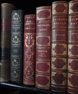 INVESTMENT 40 Book Antique Leather & Premium Bound Library Lot+LIMITED 