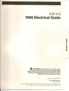 Jaguar XJS V12 1995 Electrical Guide Wiring Diagram