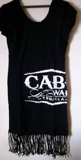 Cabo Wabo Ladies Beach Black Casual Dress Size Medium New
