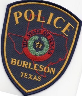Burleson Texas Police Dept Patch TX