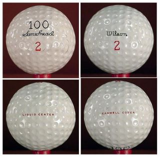 Wilson Sam Snead 100 Golf Ball Liquid CNT Cadwell Cov