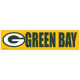 Green Bay Packers Bumper Car Sticker NFL National Football League 