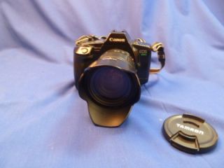 VINTAGE CANON EOS 630 35MM CAMERA WITH TAMRON 105 MM LENS