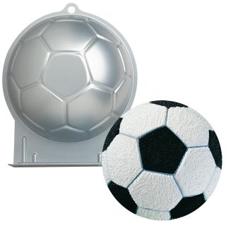 soccer ball cake pan includes 1 soccer ball cake pan aluminum 8 75 in 