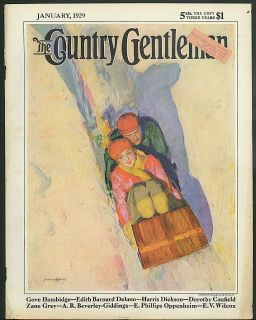 McClelland Barclay Cover The Country Gentleman 1 1929 Couple 