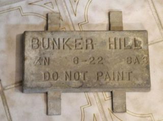Bunker Hill Los Angeles Historical Sign Concrete Plaque 1920s RARE 