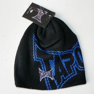 Tapout MMA UFC Cage Fight Boxing x Large Logo Print Beanie Black 
