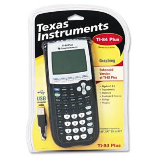 Texas Instruments TI 84 Plus Graphing Calculator, 10 Digit LCD, EA 