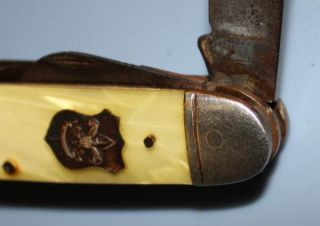 Vintage Pocket Knife Boy Scout Calamus 4 Blade Folding Knife Be 