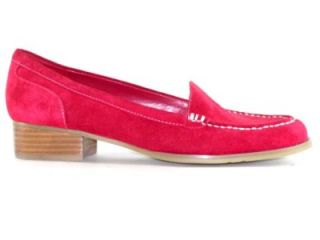Marc Fisher Calera Womens Shoes Suede Loafers Red 8