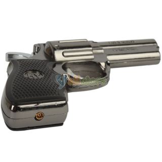Pistol Style Windproof Refillable Butane Gas Jet Flame Torch Cigarette 