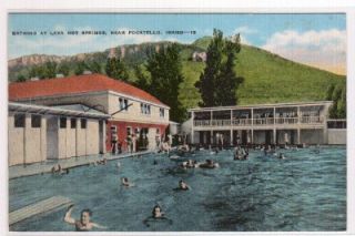 Swimming Pool Lava Hot Springs Pocatello ID Postcard