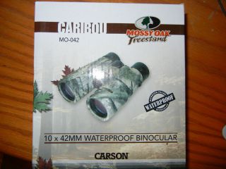 Carson Caribou Binoculars Mossy Oak Waterproof 10 X 42 MM New