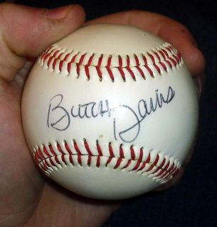 Hand Signed 2000 Miami Hurricanes Butch Davis Baseball w Cube w COA 