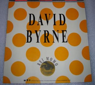 David Byrne RARE Rei Momo Solo Debut US Promo Poster