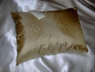 Calvin Klein Dahlia Gold Stud 12 x 16 Decorative Pillow NEW