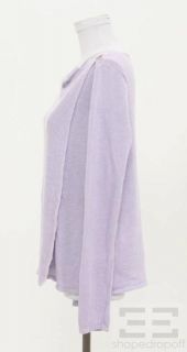 Calypso Lavender Purple Linen Wrap Sweater Size M