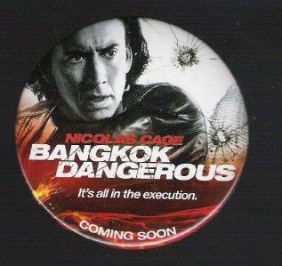 bangkok dangerous promo button pin nicolas cage