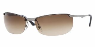   Authentic Ray Ban RB 3390 004 13 Gunmetal Brown 65mm Sunglasses