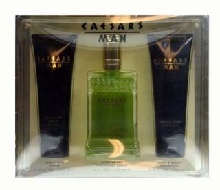 Caesars Man by Caesars World 3pc Set 4 0 oz 120ml Cologne Spray for 
