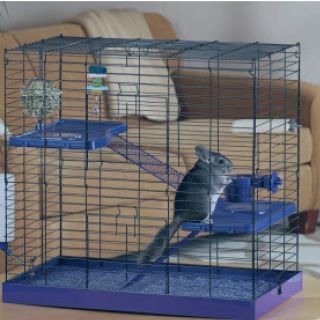 Super Pet Chinchilla Ferret Guinea Pig Cage Purple Wire