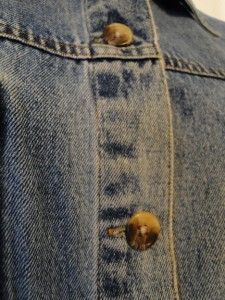 Womens Cabin Creek XL Jean Jacket Shirt GUC 100% Cotton Denim