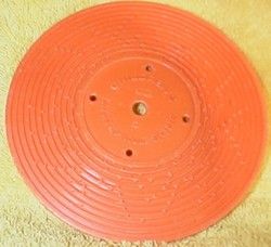 Vintage Fisher Price Record Player Music Box Orange Disc 4