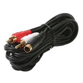 Steren 255 213 12 s Video 4 Pin Plug to 2 RCA Y Cable