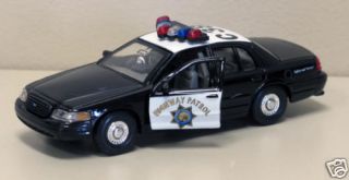 1999 Ford Crown Vic Diecast Cali State Patrol Car 1 38