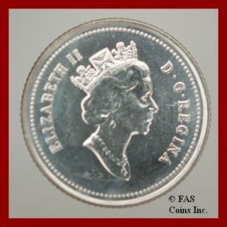 1993 BU Elizabeth II Canada Dime 10 Cents Canadian Coin