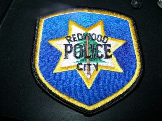 Redwood City California Police Shoulder Patch CHP LAPD Lasd