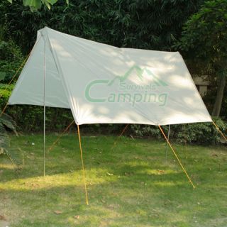   Waterproof Oxford Grey White Iron Pole Backdrop Tent Outdoor Camping