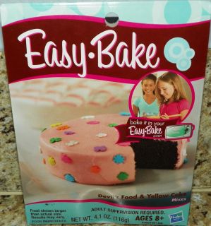 DEVILS FOOD & YELLOW CAKE MIXES For Easy Bake Oven NEW/SEALED