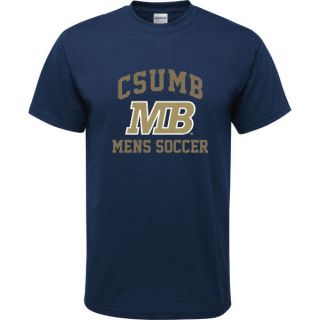 Cal State Monterey Bay Otters Navy Youth Mens Soccer Arch T Shirt 