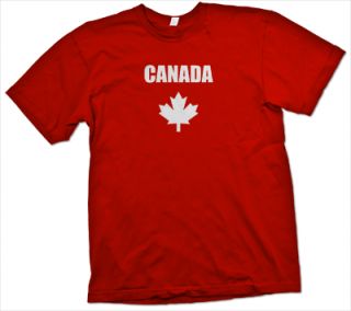 Canada Flag Maple T Shirt Leaf Canadian Hockey Retro Pride NHL Hockey 