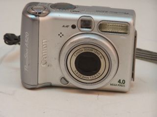 Canon PowerShot A 520 Digital Camera 4MP AA Batteries