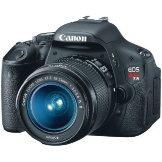 New Canon EOS T3i 600D Digital SLR Camera Black Kit EF S IS II 18 55mm 