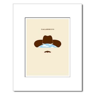 Calexico Moustache Hat Matted Mini Poster