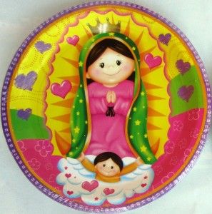new virgencita guadalupe 12 lunch plates party