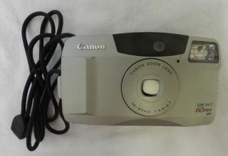 canon sure shot 60 zoom point shoot 35mm film camera