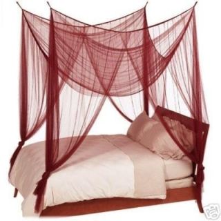  4 Poster Bed Canopy Mosquito Net Full Queen King