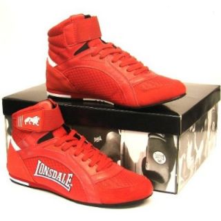 New Lonsdale Boxing Shoes Swift Red Kids Adults Boots