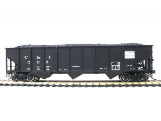   Railroad Trains Layout Atlas Cambria Indiana Hopper w Coal Load