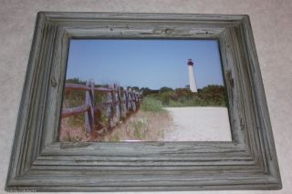 Framed Ceramic Tile 6x8 Cape May Lighthouse