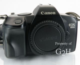 Canon EOS 850 35mm SLR Camera Body Body Cap Strap Speedlite 160E 